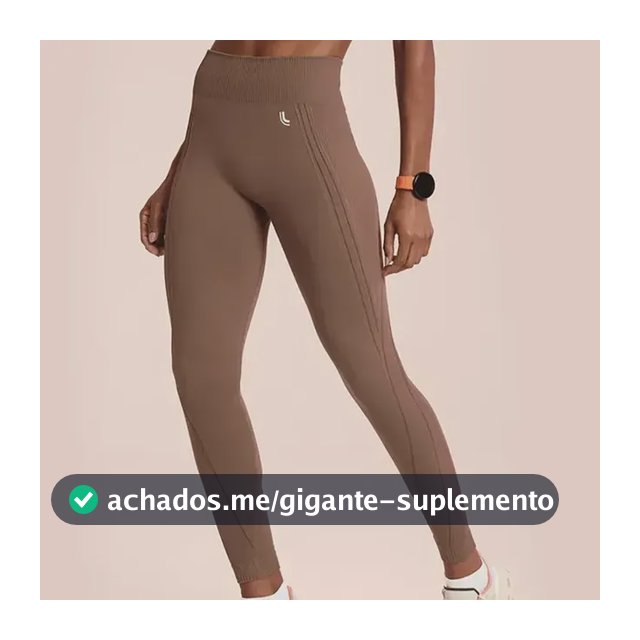 Calça Legging Lupo Fitness Não Fica Transparente Compressão Castanho P