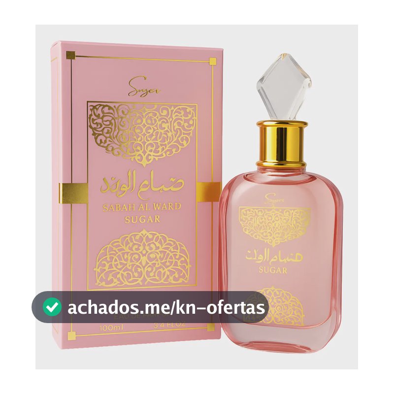 Perfume Árabe Sabah Al Ward Sugar Eau De Parfum 100 Ml