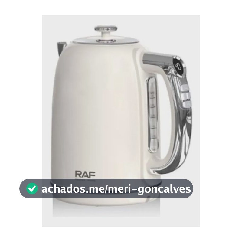 Jarra Elétrica Raf Retrô 2 Litros Digital Branco Gelo Branco Gelo 220v