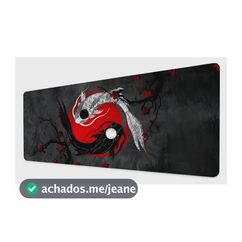 Mousepad Gamer Antiderrapante Extra Grande Rgb Jogos Speed Yin Yang 01