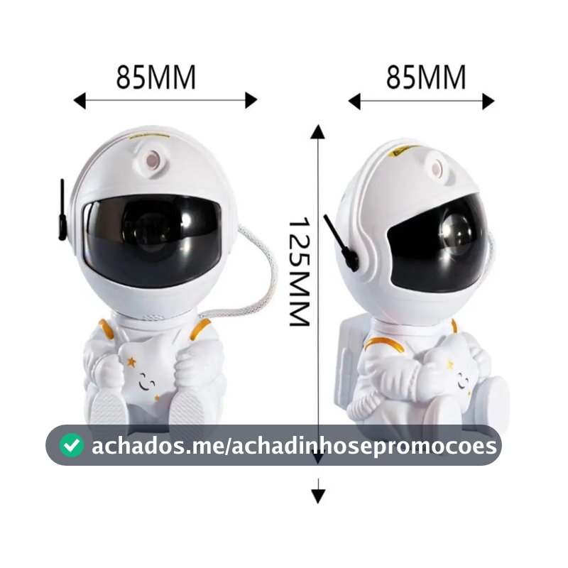 Astronauta para Quarto com Luz Nebulosa e Galáxia
