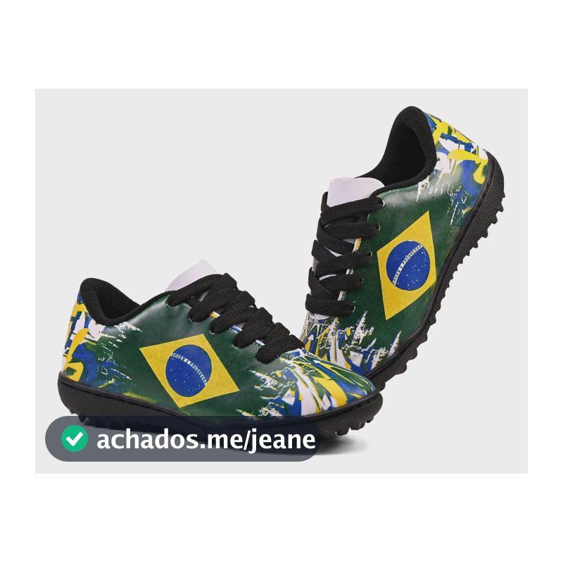 Chuteira Infantil Brasil Lançamento Copa Do Mundo Brasil Futsal 32