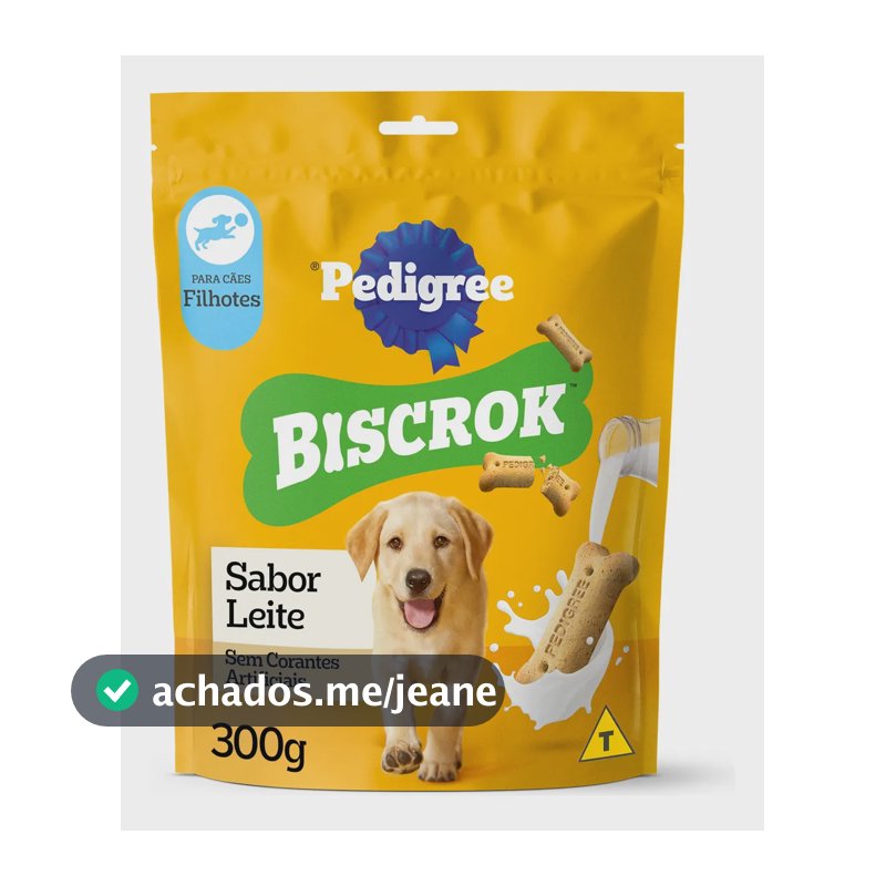Biscoito Pedigree Biscrok Para Cães Filhotes 300g