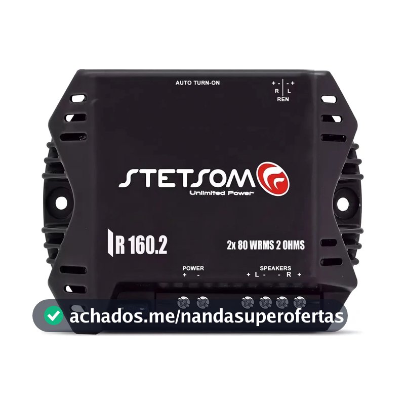 Módulo Potencia Stetsom Iron Line 160W RMS 2OHMS 2 Canais