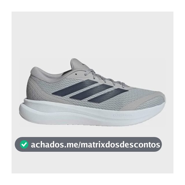 Tênis De Corrida Masculino Runfalcon 6 Cloudfoam adidas Cinza Liso 39 Br