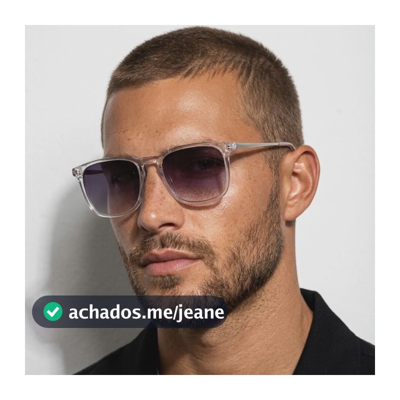Óculos De Sol Quadrado Premium Proteção Uv400 Unissex Moda