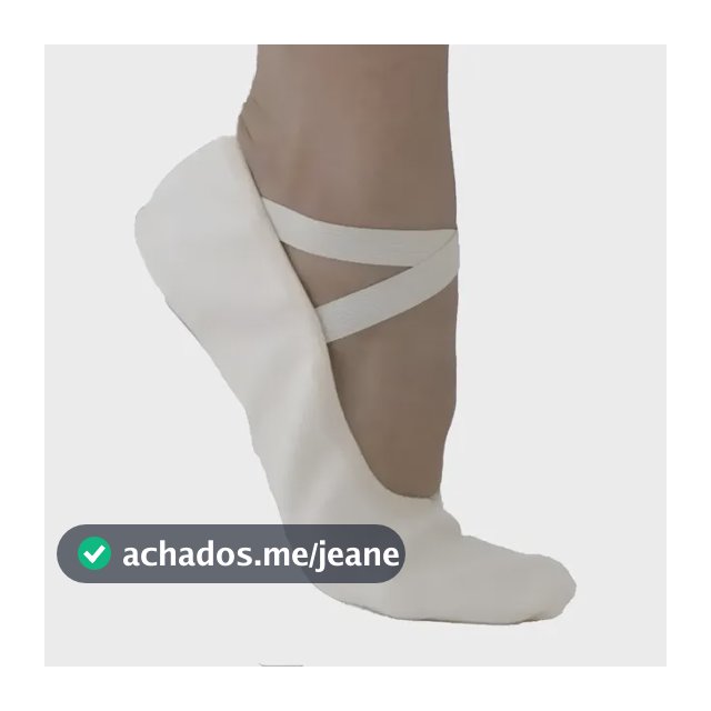 Sapatilha De Ballet Sola Ovinho Dividida Lona Tecido