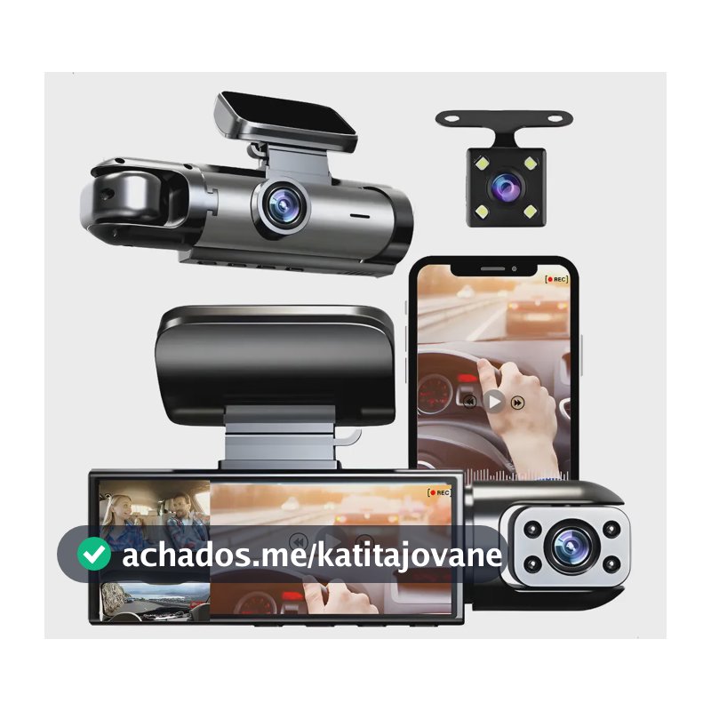 Câmera Automotiva Dvr Hd Wifi Lent Infravermelho Dupla+ Ré