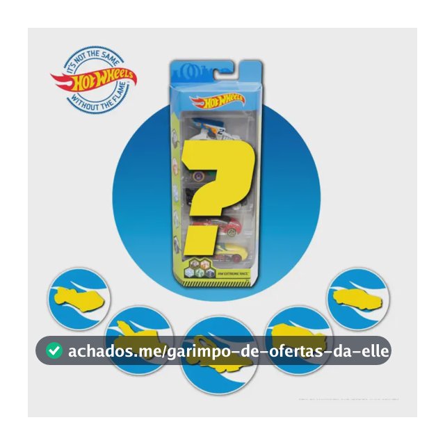 Kit Carrinhos Min. Diecast Pacote Surpresa 5un Hot Wheels Multicolor