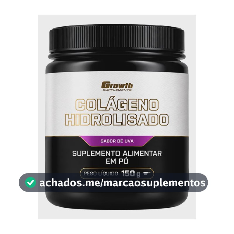 Colágeno Hidrolisado 150g Growth Supplements Uva