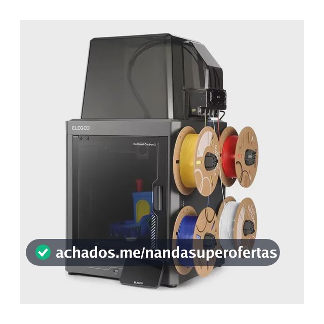 Impressora 3d Elegoo Centauri Carbon 2 Combo Multicor 4cores 127/220v Preto