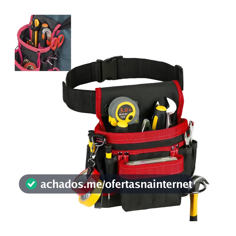 Cinto Pochete Porta Ferramentas Eletricista Carpinteiro Facilidade