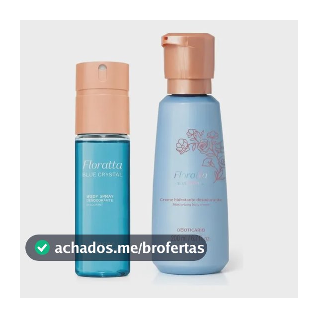 Combo Floratta Blue Crystal: Body Spray + Creme Corporal
