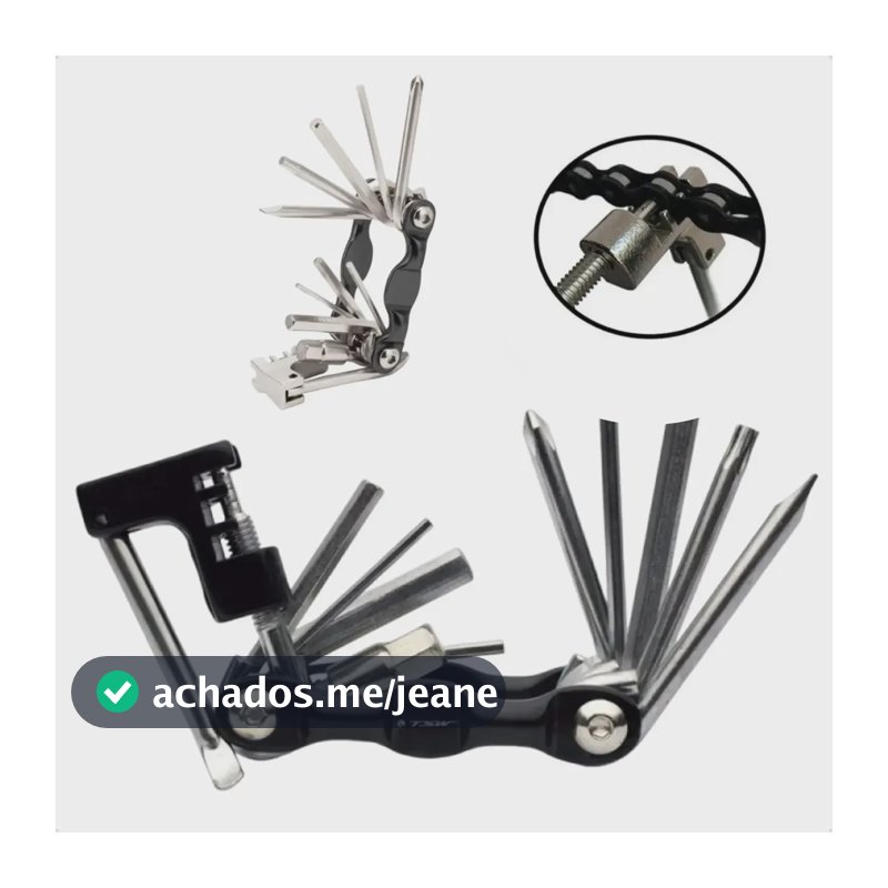Kit Chave 12 Funções Extrator Bike Bicicleta Ciclismo Reparo