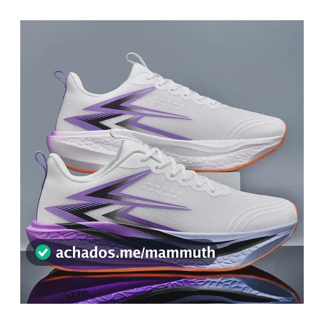 Calçados Esportivos Ultraleves, Tênis De Corrida Para Casais Branco E Roxo Geométrico 44
