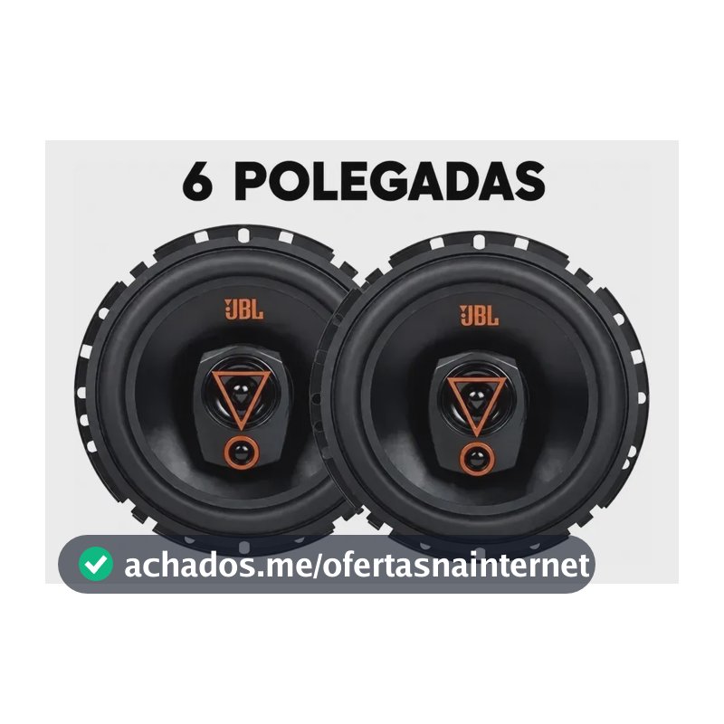 Par alto falante JBL multisystem 6TRMS80 Triaxial 6 Pol 160w cor preto