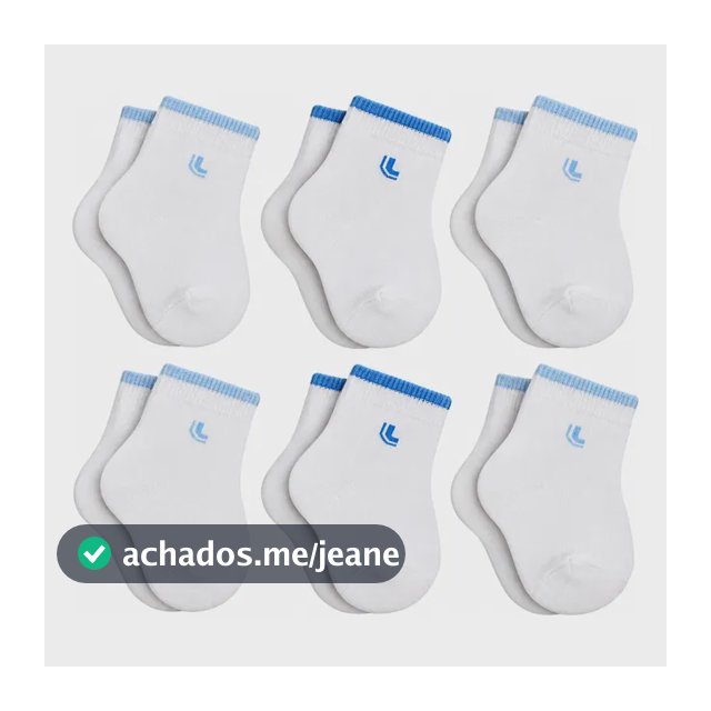 Meia Bebe Meia Lupo Infantil Kit 6 Pares Original Lupo Sortido1 16 A 23
