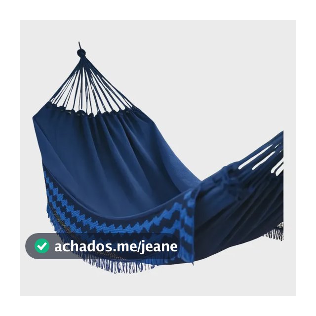 Rede De Dormir Jeans Descanso Reforçada Casal E Solteiro