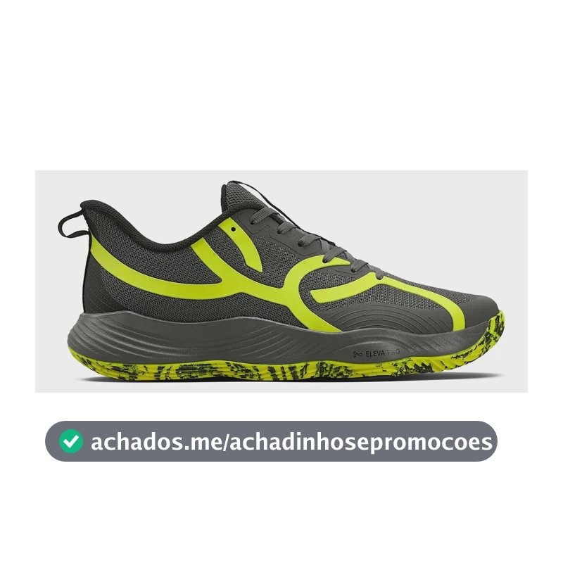 Tênis Olympikus Quadra2 Masculino Leve Confortável Esportivo Cinza/amarelo Liso 39 Br