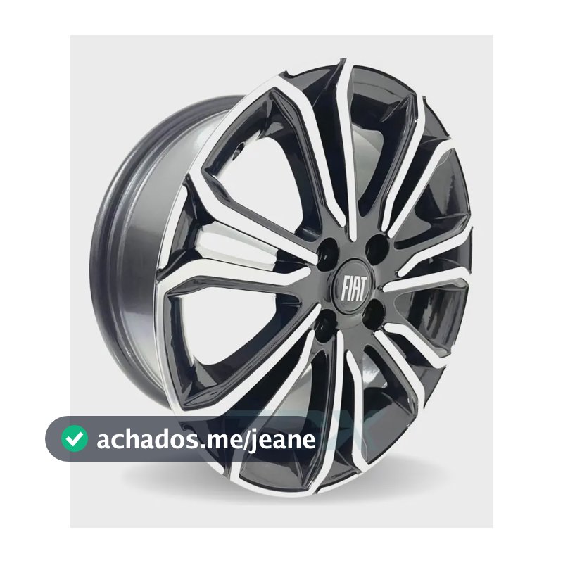 Rodas Fiat Cronos Argo Aro 15 4x98 (jogo) + Bicos Cor Preto Diamantado