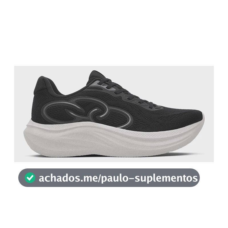 Tênis Masculino Rush Olympikus Preto Liso 41 Br