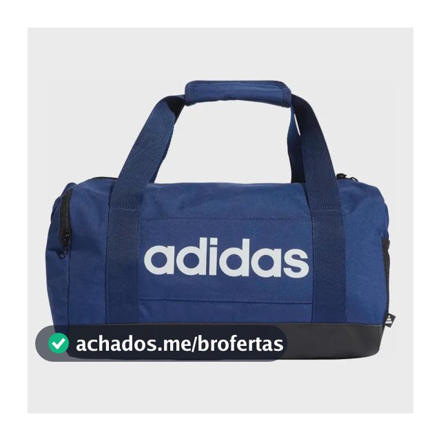 Mala Duffel Linear P adidas Azul-escuro Liso Níquel