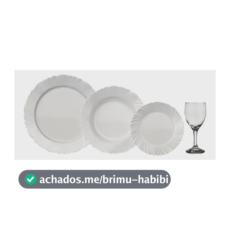 Conjunto Jantar Nadir Opaline Branco 16 Peças Vidro Temperado