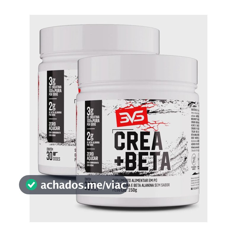2 Unidades Da Creatina + Beta Alanina Fórmula Avançada  Sem Sabor