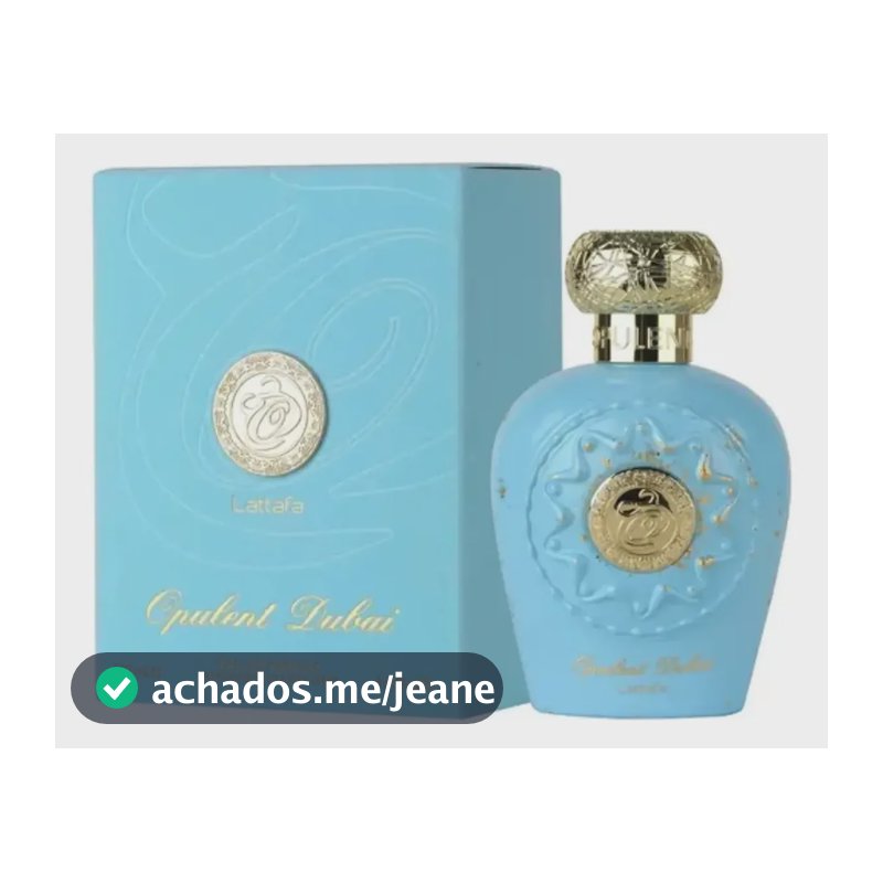 Perfume Lattafa Opulent Dubai Eau De Parfum 100ml Unissex