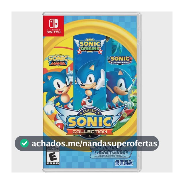 Classic Sonic Collection Switch Midia Fisica