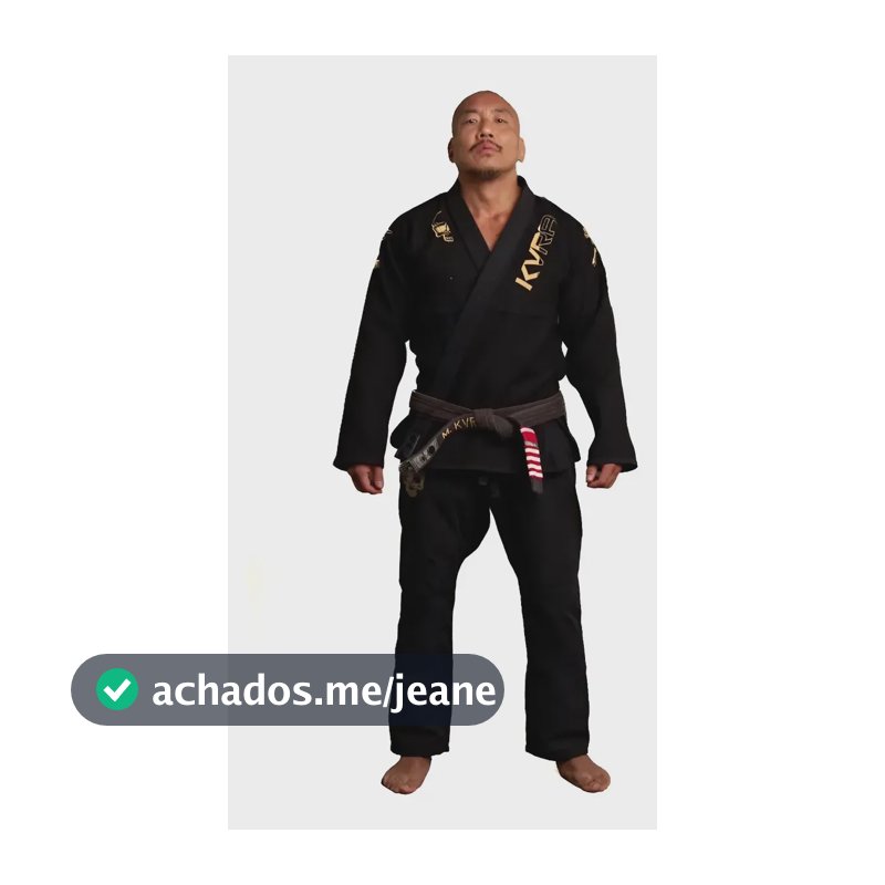 Kimono Jiu-jitsu Kvra Gold Preto Tamanho A1