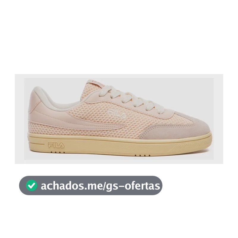 Tênis Casual Feminino Court 80 Fila Rose Claro/cobre Liso 37 Br