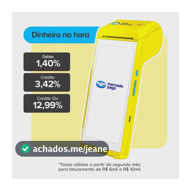 Maquininha De Cartão Smart 2 Mercado Pago Point Amarela Tim 4g/Wifi/Nfc