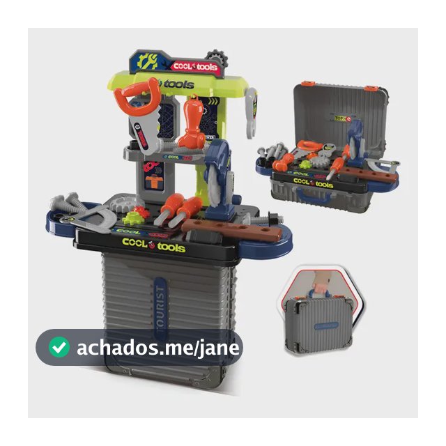 Maleta De Ferramentas Infantil Mini Bancada C/31pç Maxi Toys