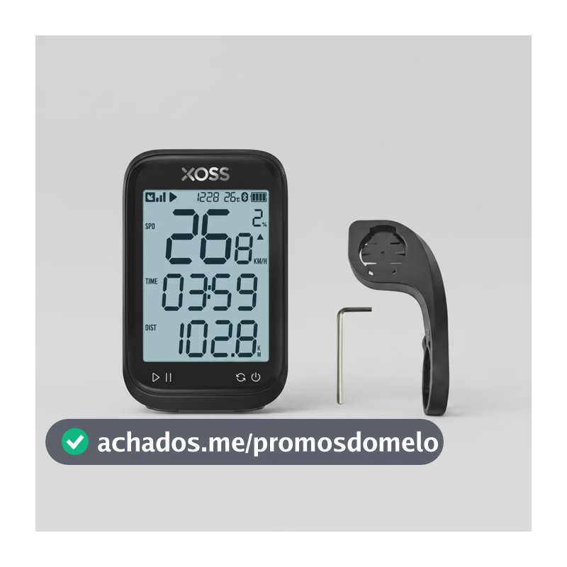 Ciclocomputador Xoss G3 Gps Para Ciclismo Preciso C/ Suporte Preto
