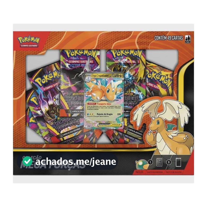 Box Pokémon Tcg Mega Forças Mega Darkrai Ex 8 Boosters Copag Português