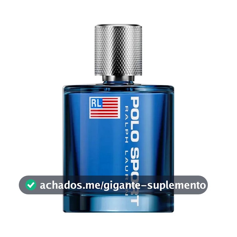 Perfume Masculino Aromático Cítrico Fresco e Energizante, Eau de Toilette Polo Sport Ralph Lauren 100ml