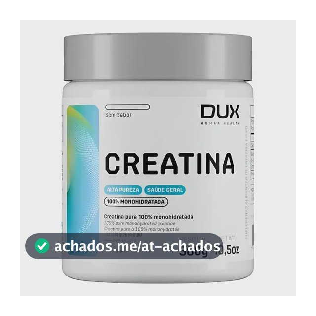 Creatina Monohidratada 100% Dux Nutrition Pote 300g Sem Sabor