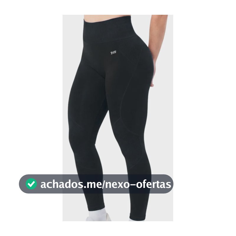 Legging Trifil Original Feminina Texturizada Sem Costura Preto Legging Academia Fitness M