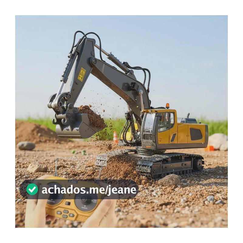 Lck Brinquedos De Escavadeira De Controle Remoto Pra Criança Amarelo Caminhão Escavadeira Trator