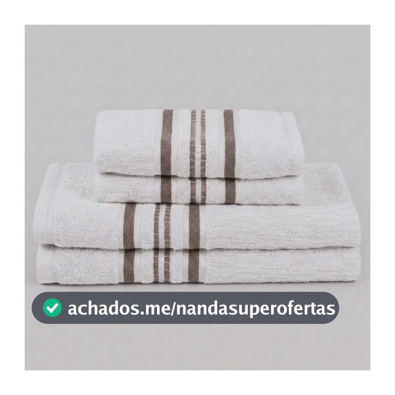 Jogo De Toalha Standard (4 Peças) - Branca Mercado Livre Basics