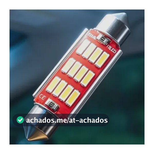 Par Lâmpada Led Carro Torpedo Canbus Canceller Teto