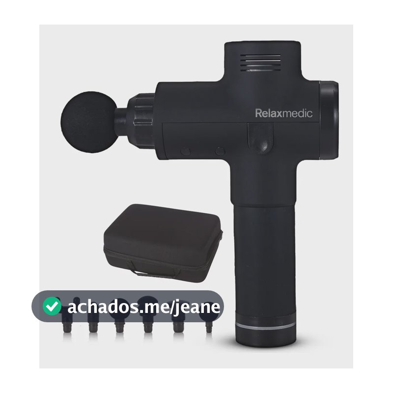 Pistola Massageadora Deep Therapy - Profissional - Massagem Potente - Liberação Miofascial - Relaxmedic