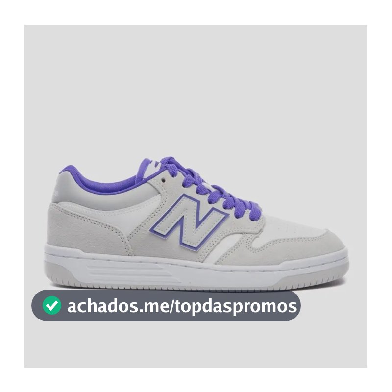 Tênis Casual Masculino E Feminino 480 Low New Balance Cinza Liso 39 Br