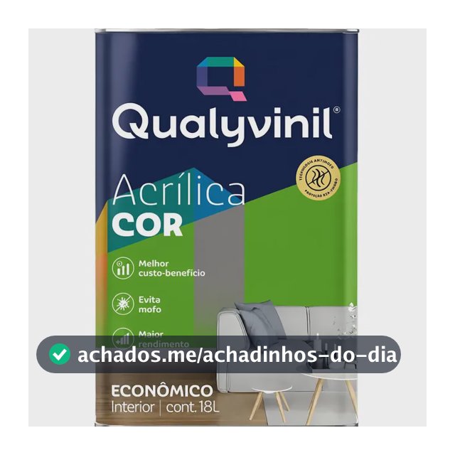 Tinta Antimofo Acrílica Econômica Qualyvinil