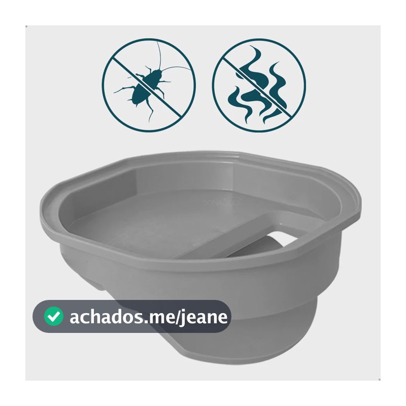 Adaptador Tira Mau Cheiro 10x10cm Porta Grelha Quadrado Ralo