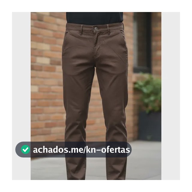 Calça Sarja Masculina Slim Bolso Embutido Com Elastano