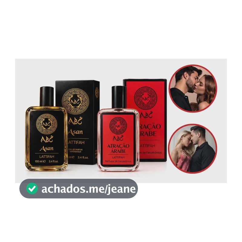 Kit 2 Perfumes Asan Abc E Atracão Árabe Masculino 100ml