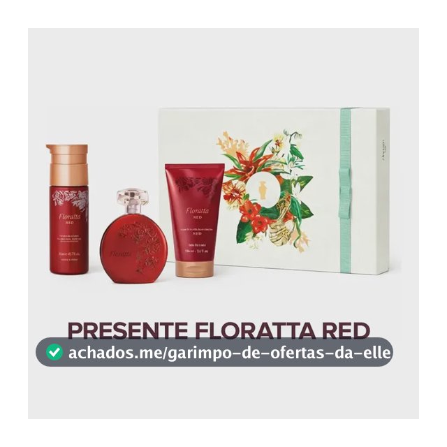 Kit Presente Floratta Red 2026 O Boticário 475mL