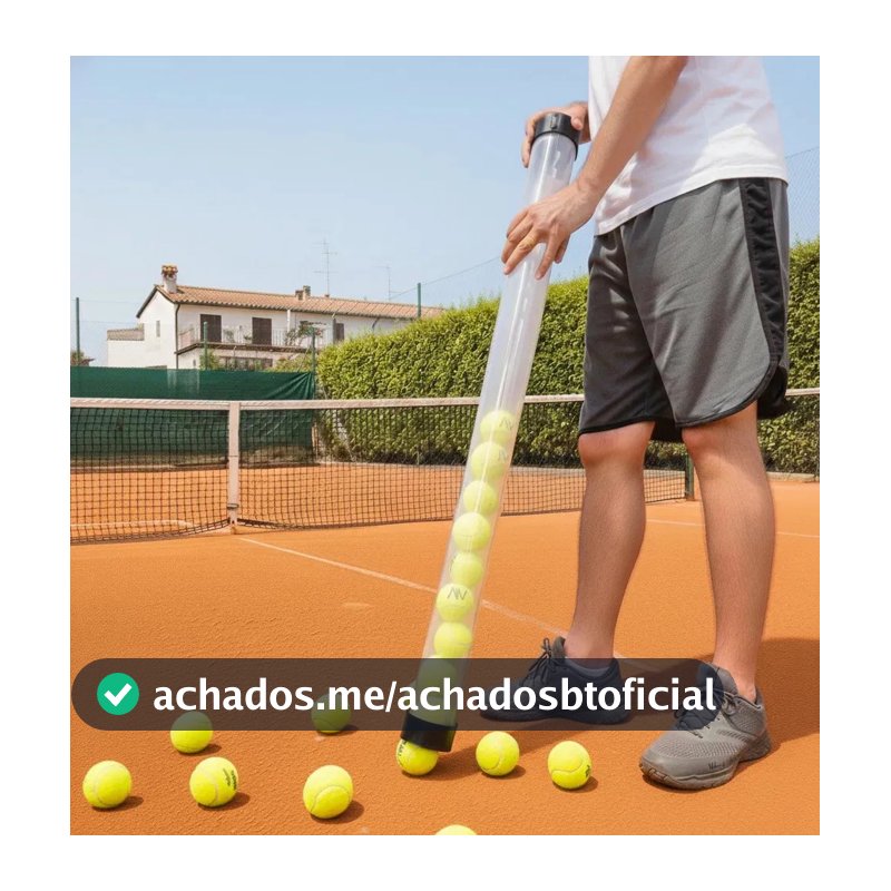 Coletor De Bolas Tênis, Beach Tennis, Pádel E Pickleball Branco